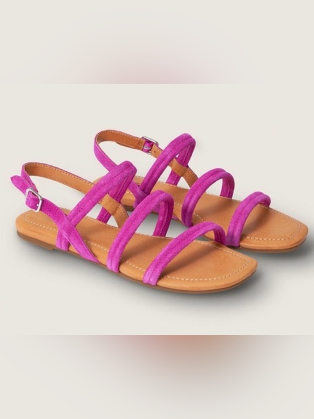 UGG Magenta Strappy Flat Sandals